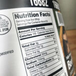 Nutrition information on roll label