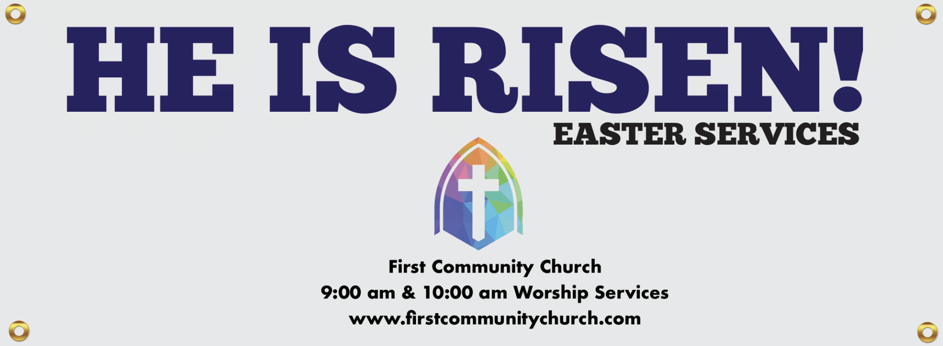 Church banner example